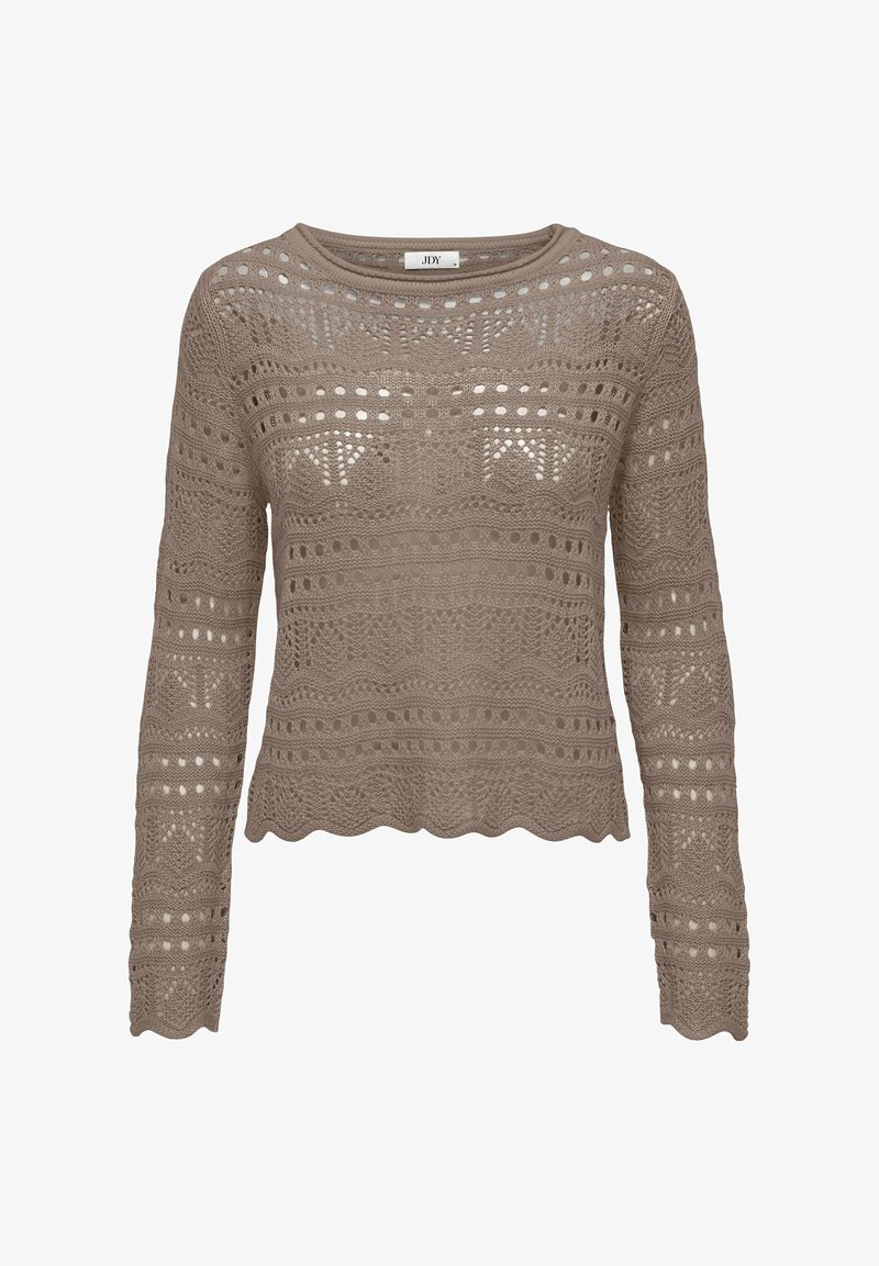 JDY SUN LAY BOATNECK NOOS - Trui - braun