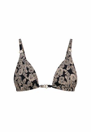 Bikini top - black cream