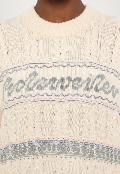 Holzweiler LOGO CREW - Trui - ecru