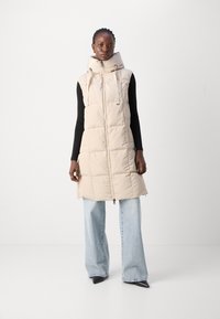 Mos Mosh SQUARE WAISTCOAT - Vesta - feather gray