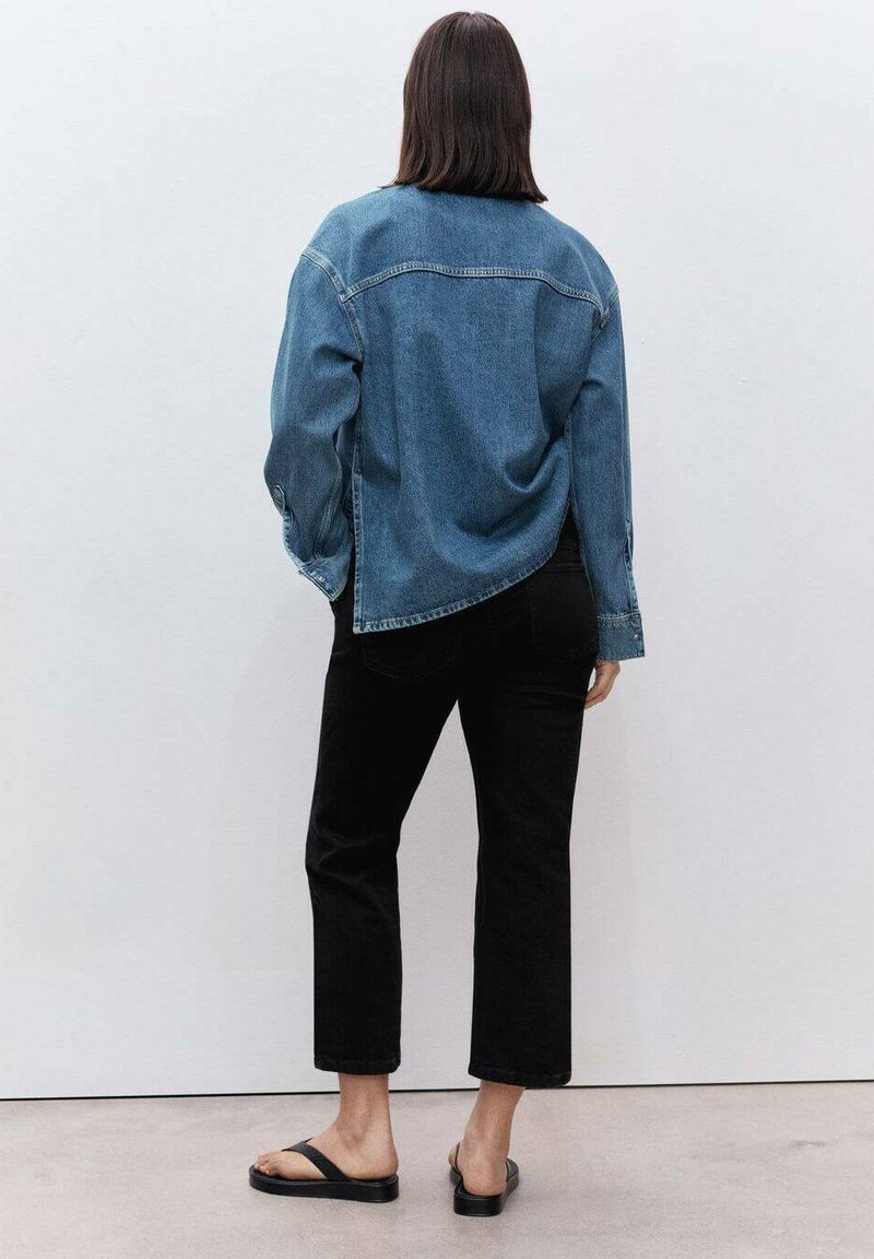 Mango STRAIMUM Jeans Straight Leg black denim Zalando