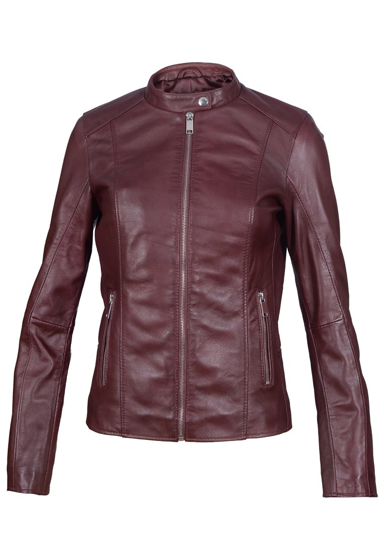 Le Temps Des Cerises Leren jas rood