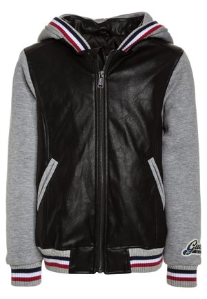 Faux leather jacket - black