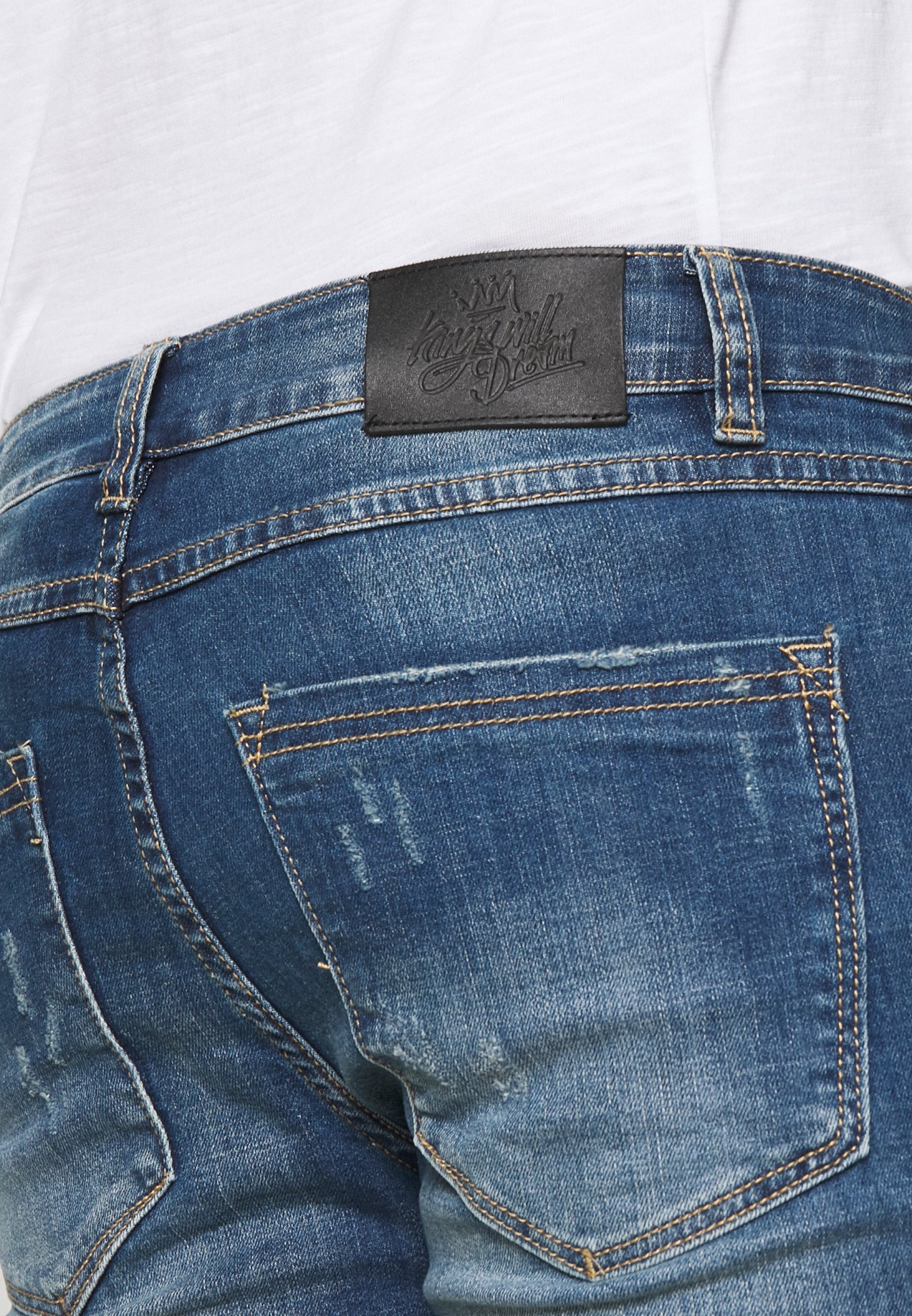 Dream BRUNO - Denim shorts - blue wash 