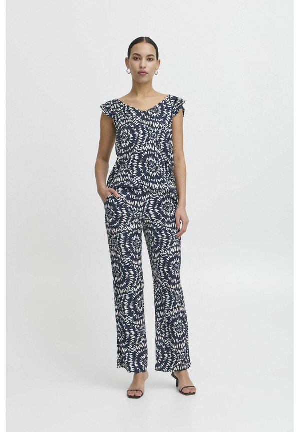 IHAYA - Trousers - total eclipse ikat circle3