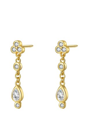 CLEAR TRIAD DROP STUD - Ohrringe - goldfarben
