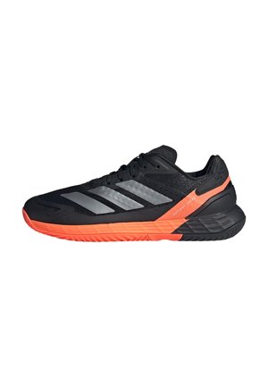 DEFIANT SPEED 2 - Scarpe da tennis per tutte le superfici - core black   core black   lucid orange