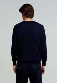 Scalpers CLASSIC ROUND NECK - Sweatshirt - navy