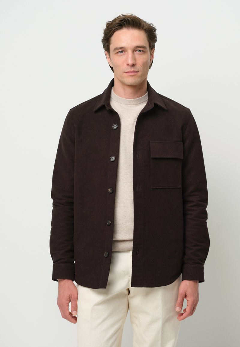 PROFUOMO OVERSHIRT - Hemd - dark brown