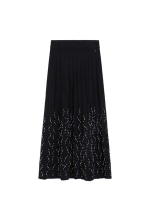 Scalpers, SCALPERS BEADS KNIT SKIRT - Jupe plissée - black