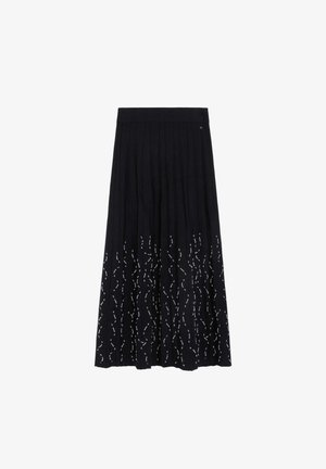 Scalpers, SCALPERS BEADS KNIT SKIRT - Jupe plissée - black