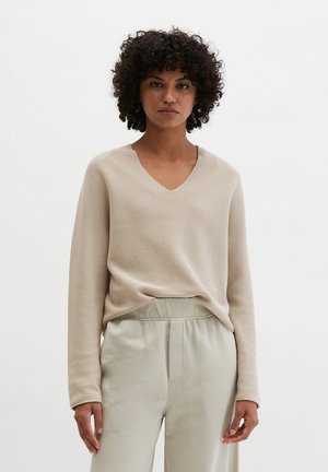 SEAMLESS-PULLOVER LOOSE - Jumper - linen beige