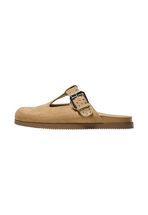 BUCKLED - Mules - sand
