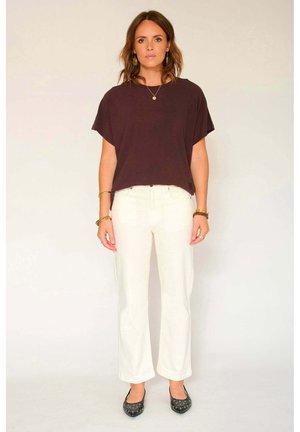 THE LINDA SUNSET DRILL - Jean droit - écru