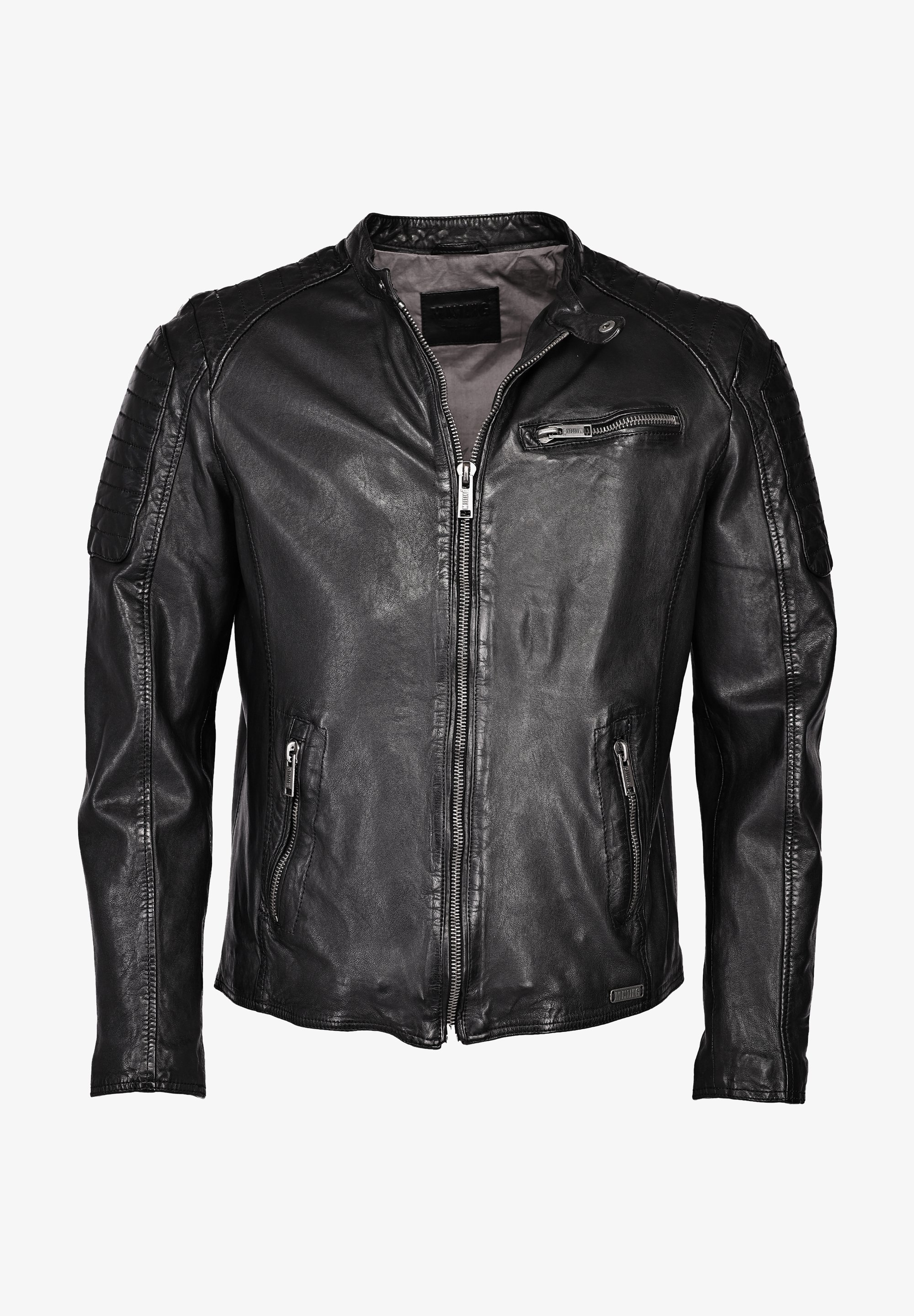 Mustang Leather jacket black Zalando