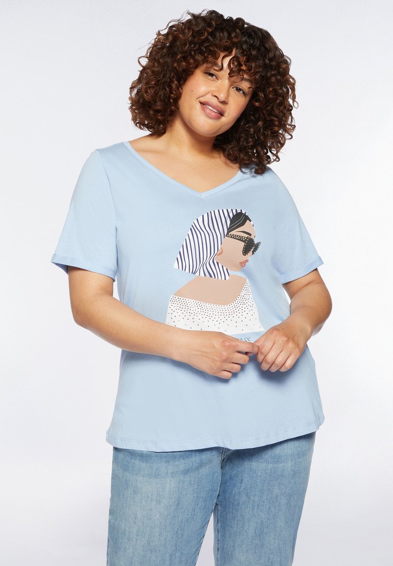 FIORELLA RUBINO T-Shirt Con Incrocio - Curvy Size, Primavera/Estate 2025, Taglia 37 (46 Regolare)