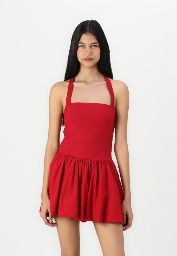 Halter Mini Bubble Skort Dress - Day dress