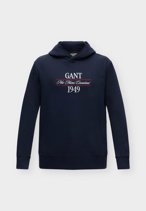 GANT, GRAPHIC HOODIE - Sweat à capuche - evening blue