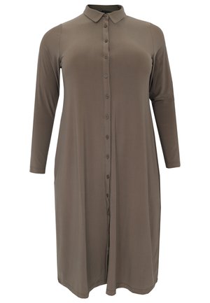 YOEK Skjortekjole - green