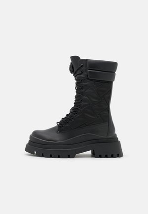 Kozačky na platformě - black