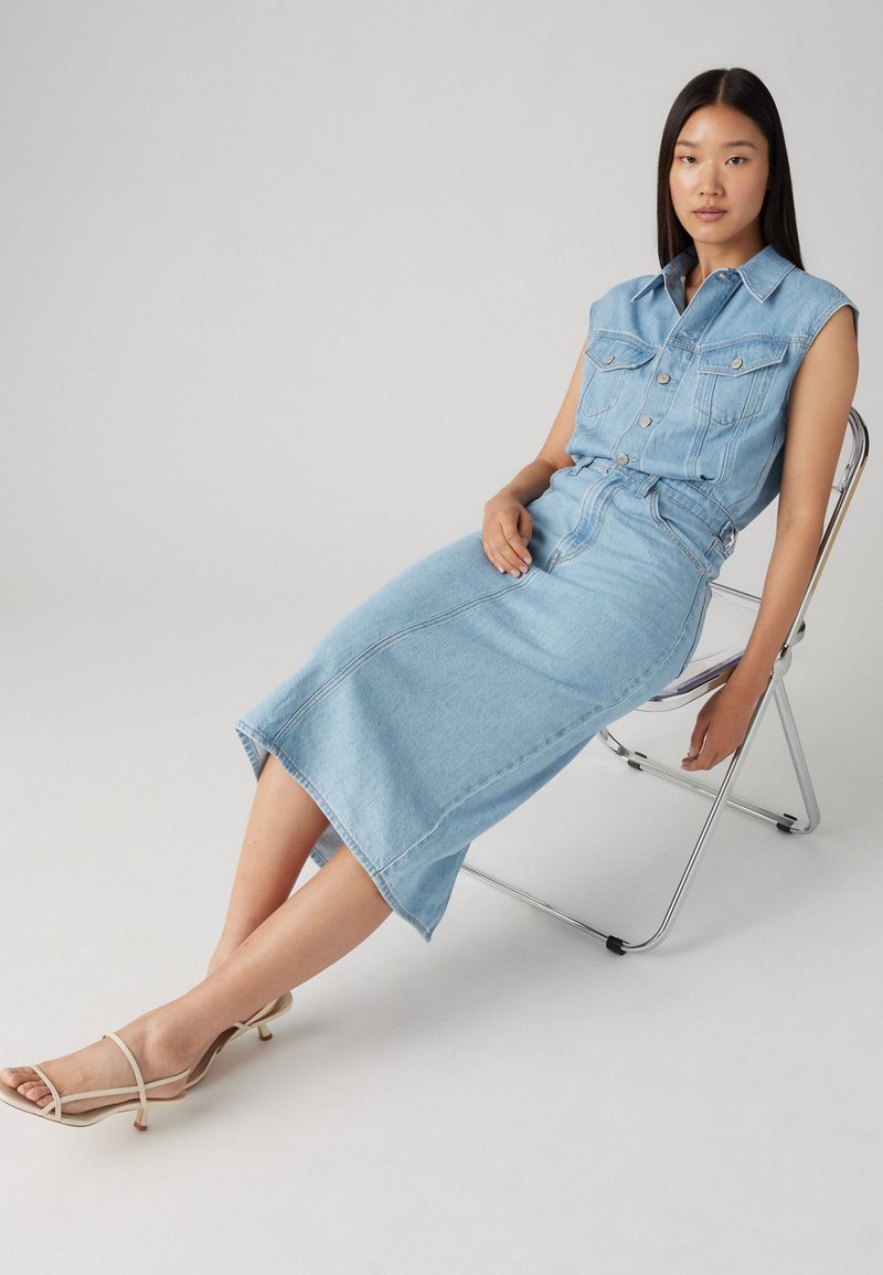 Robe bleue effet jean "Un jour ailleurs" - 42 - Femme - Label Emmaüs