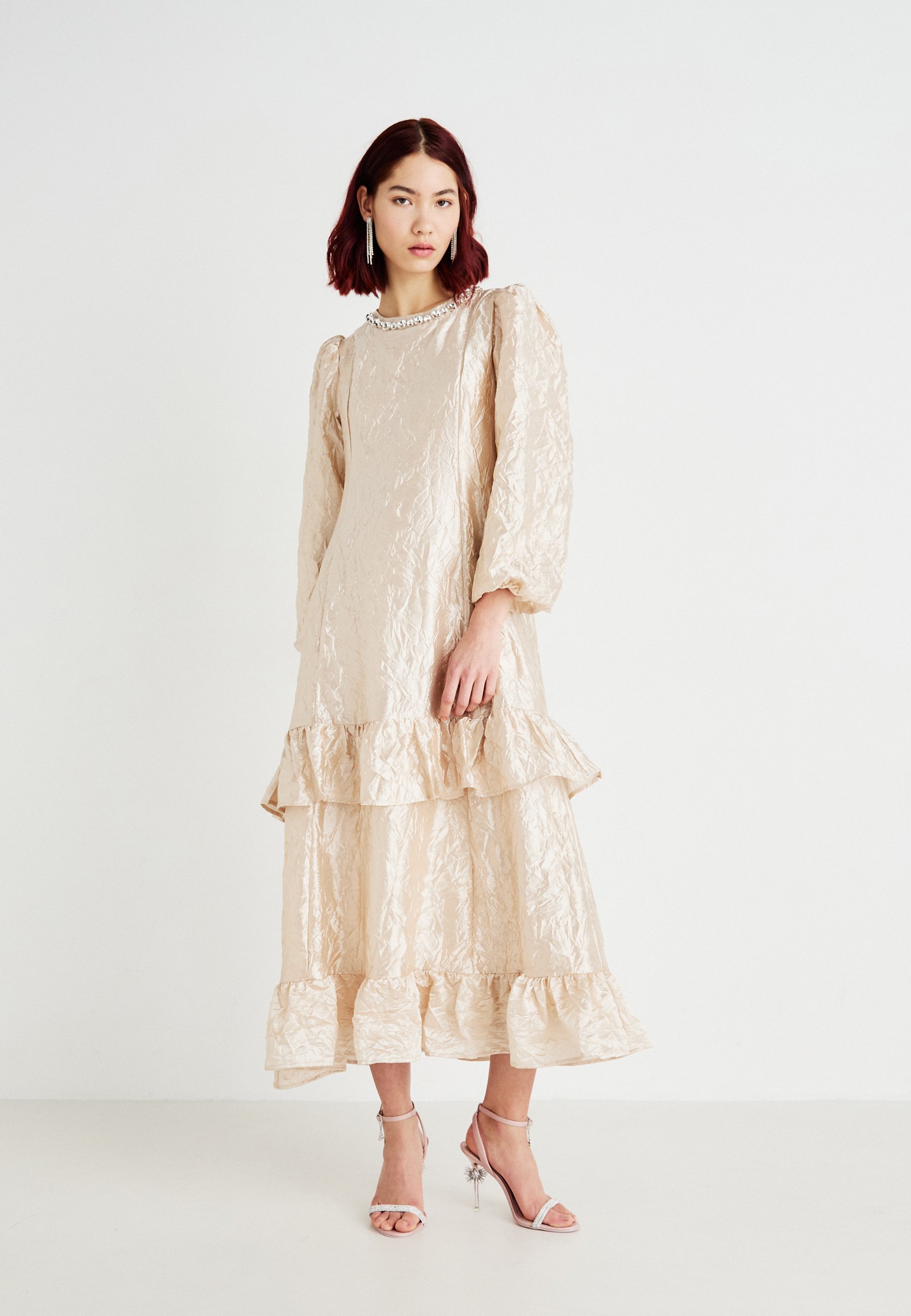 Sister Jane OPAL MIDI DRESS - Cocktail dress / Party dress - beige -  Zalando.co.uk