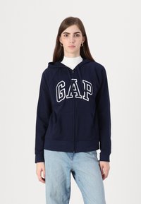 GAP HERITAGE - Felpa con zip - navy uniform