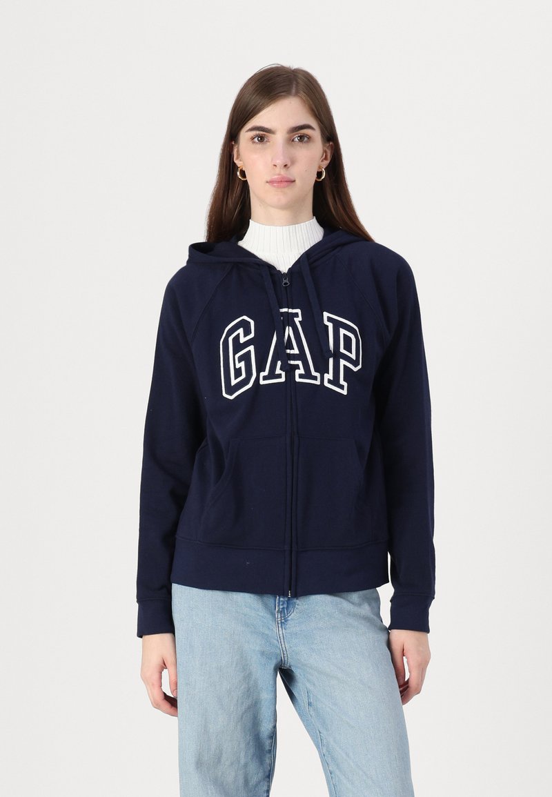 GAP HERITAGE - Felpa con zip - navy uniform