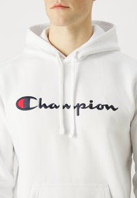 Champion ICONS HOODED LARGE LOGO - Jersey con capucha - white