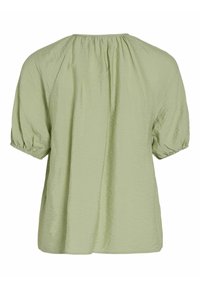VILA TIE NECK - Blúzka - swamp