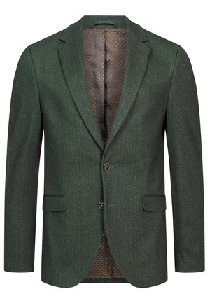 Jeff Giacca elegante - green herringbone