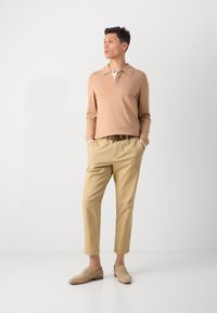 Scotch & Soda LONG SLEEVE POLO - Maglione - tannin