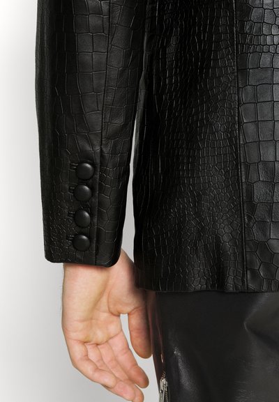 STUDIO ID CASUAL TAILORING SINGLE BREAST  - Blazer jacket - croco print black