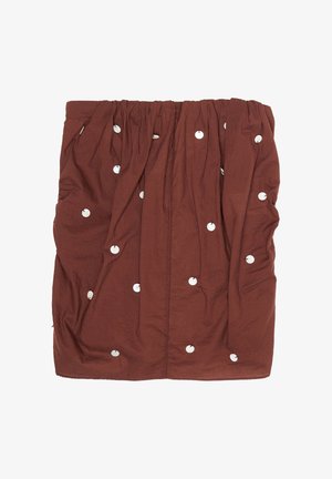 BIMBA Y LOLA, BIMBA Y LOLA TOP PALABRA DE HONOR FRUNCIDO MARRÓN - Top - marron