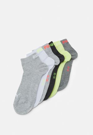 QUARTER PLAIN 6 PACK UNISEX - Calcetines de deporte - white