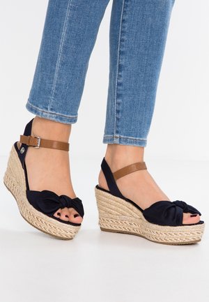 TOM TAILOR Plateausandalette - dark blue