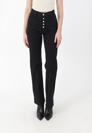 STRETCH - Flared Jeans - schwarz