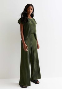 New Look WIDE LEG - Broek - khaki