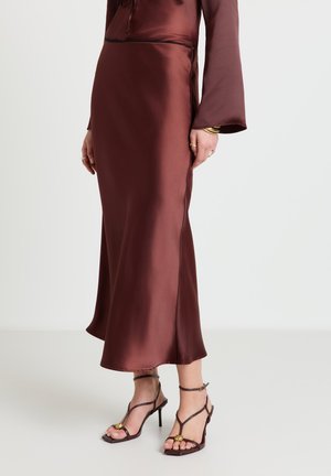 Calliope TINTA - Jupe trapèze - cioccolato