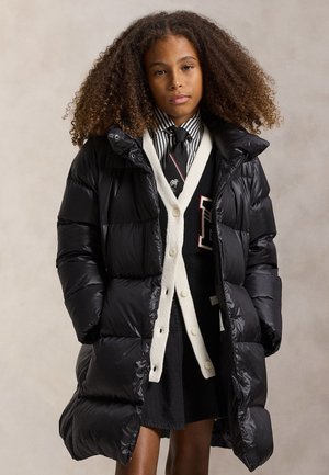 Polo Ralph Lauren, DOWN HOODED LONG JACKET 7-14Y - Daunenmantel - black
