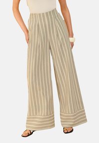 PETITE FIT - Nadrágok - cream stripe