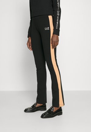 EA7 Emporio Armani, TROUSER - Pantaloni sportivi - black/light gold