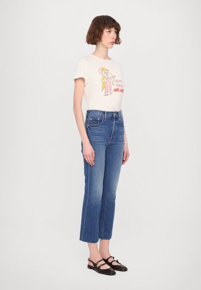 Mother THE TRIPPER ANKLE FRAY - Slimfit džínsy - dark blue denim