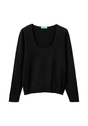 SQUARE NECK - Maglione - black