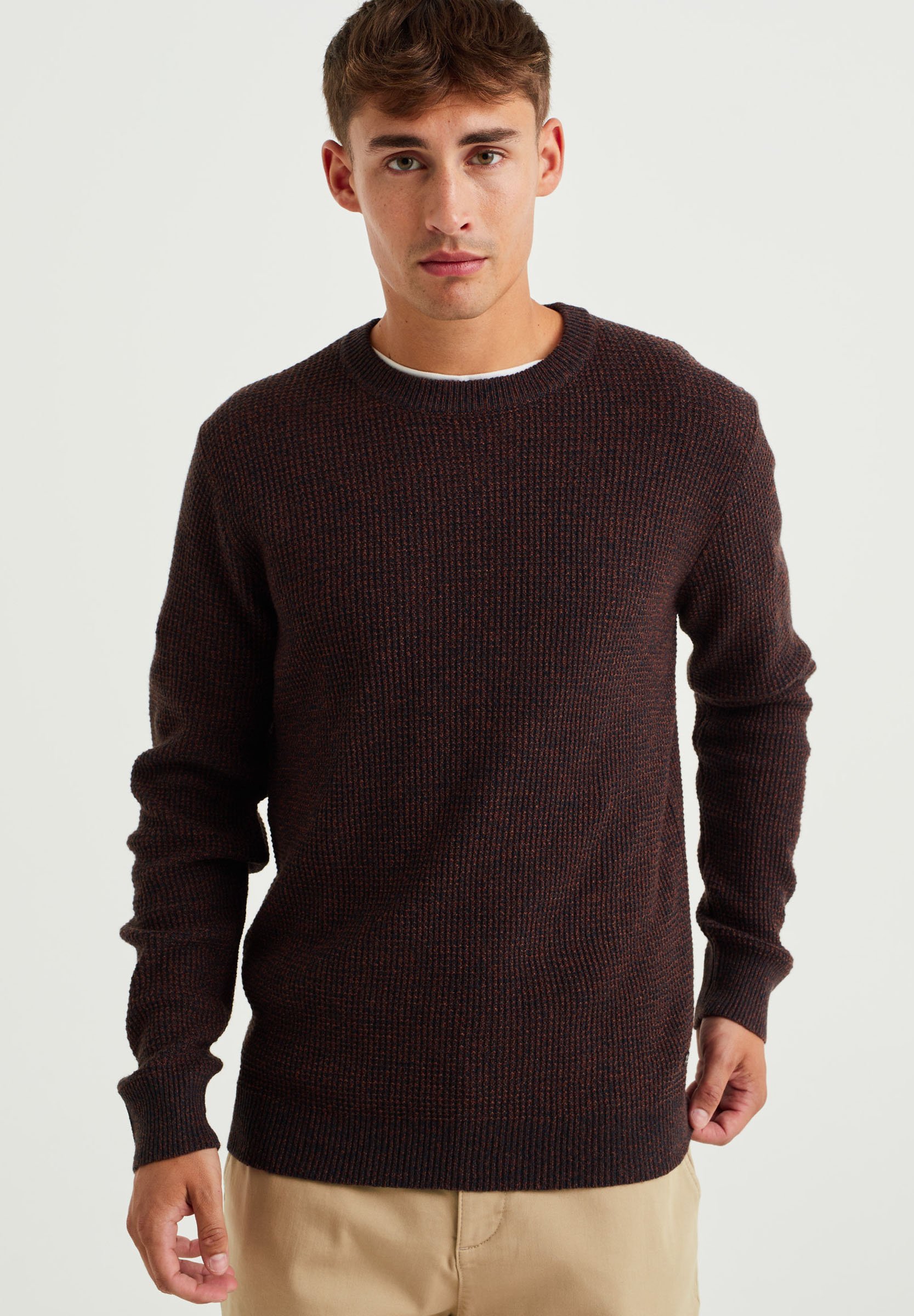 Maglione Jack & Jones Jcooutdoor - Uomo In Cotone E Poliammide, Collo Alto - Foto 5
