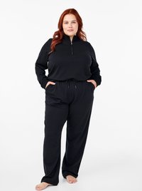 Zizzi Teplákové kalhoty - black