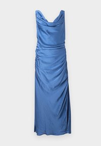 Cowl Neck Draped Maxi Dress - Oblačila za posebne priložnosti - blue