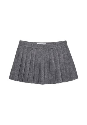 BOX - Faltenrock - dark grey