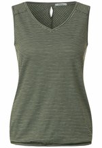 V-Ausschnitt Top lila neongrün
