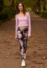 Next YOGA - Leggings - pink blur print
